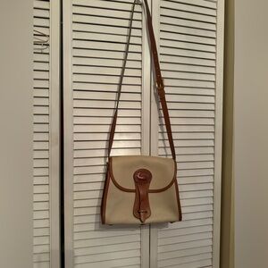 Dooney & Bourke Tan and Brown Saddle bag Crossbody